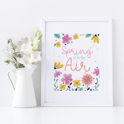 Spring is in the Air Free Printable