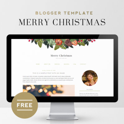 Merry Christmas | Free Holiday Blogger Template